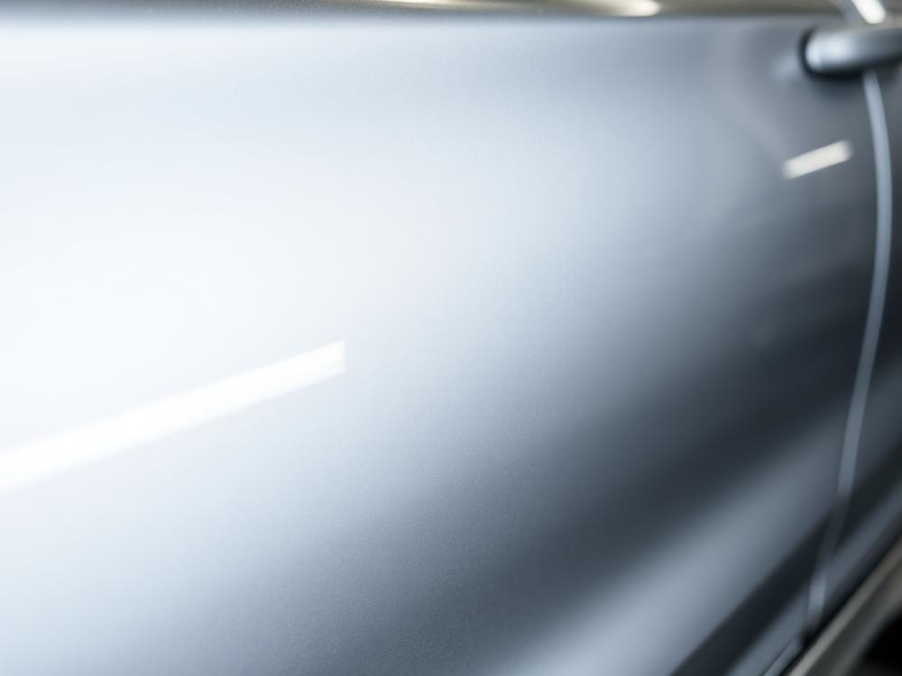 Door panel dent — After paintless dent repair